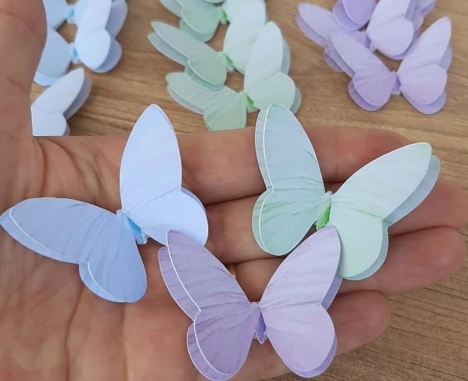 Borboletas para Aplique de Tubete