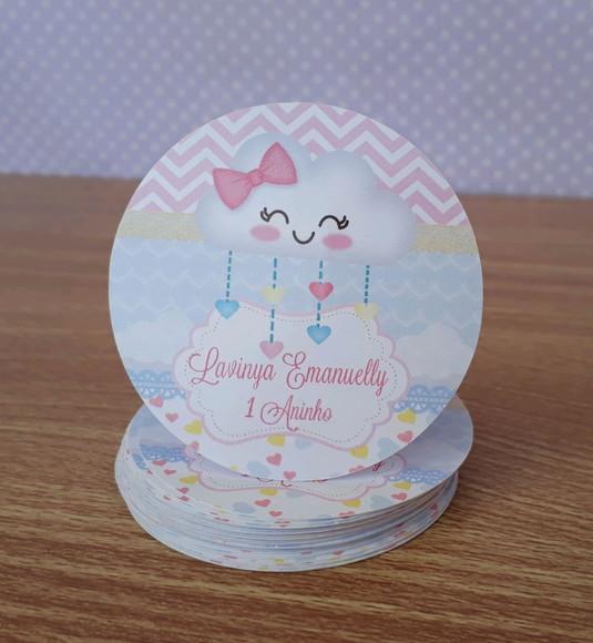 Adesivo para Latinha Chuva de Amor