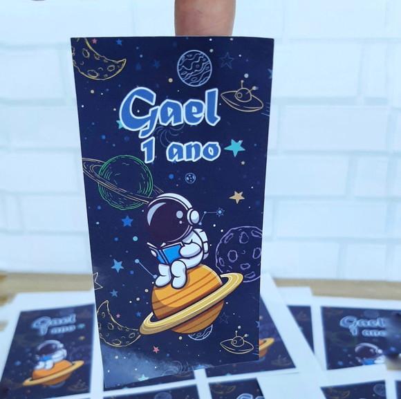 Adesivo para Giz de Cera Galáxia