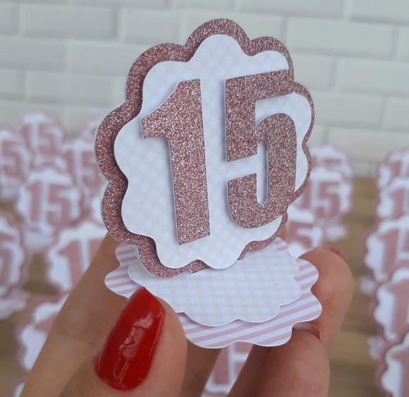 Aplique 3d para Lembrancinha 15 Anos