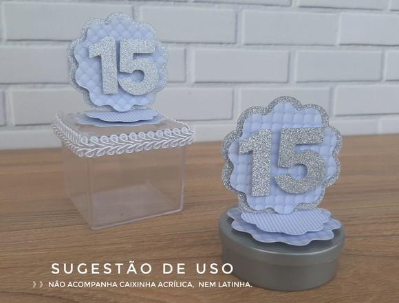 Aplique 3d para Lembrancinha 15 Anos