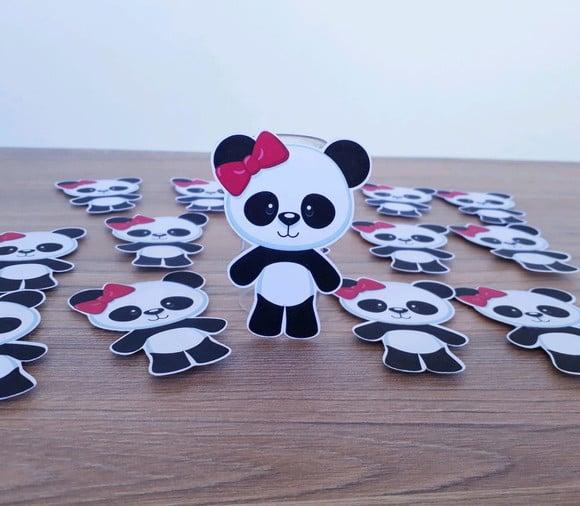 Aplique para Tubete Panda Rosa