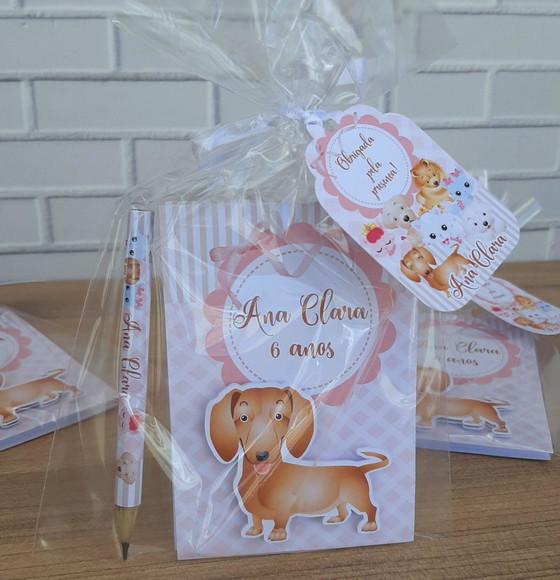 Bloquinho com Mini Lápis Cachorrinho