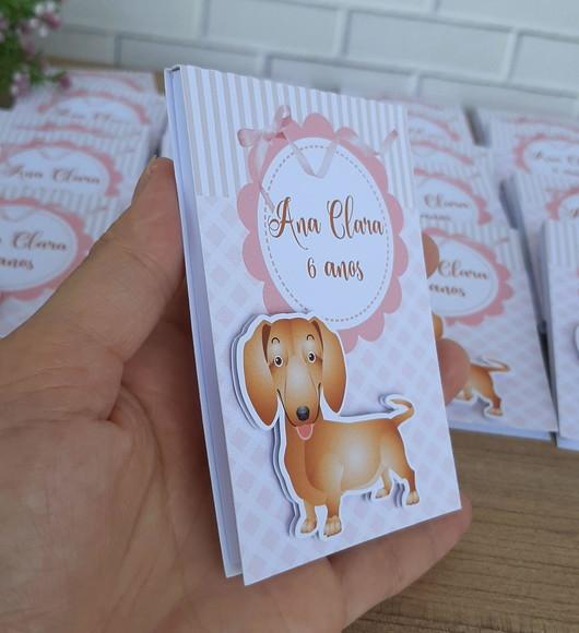 Bloquinho com Mini Lápis Cachorrinho