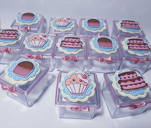 Caixa Acrílica Lembrancinha Festa Confeitaria