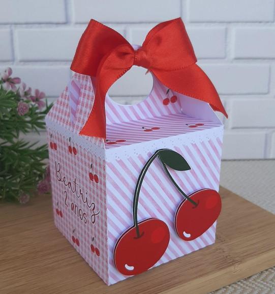 Caixa Box Cerejinha com Laço