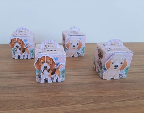 Caixa Cubo Cachorros