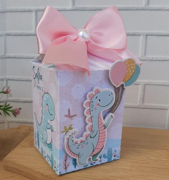 Caixa Milk Dinossauro Rosa