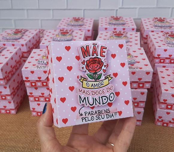 Caixa para Pão de Mel ou Sabonete Dia das Mães