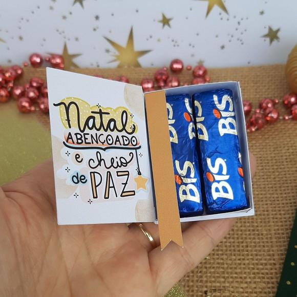 Caixinha Estilo Bíblia para Lembrancinha de Natal