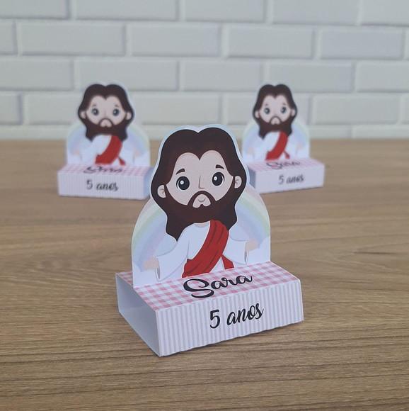Caixinha para Bis Duplo Jesus para Menina