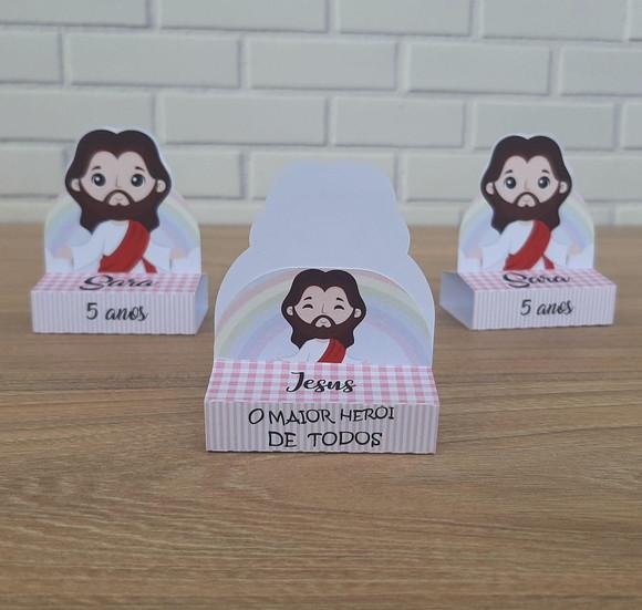 Caixinha para Bis Duplo Jesus para Menina