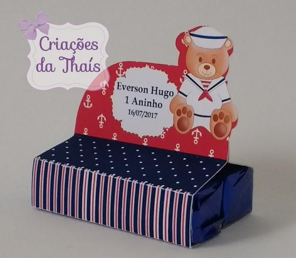 Caixinha para Bis Duplo Ursinho Marinheiro