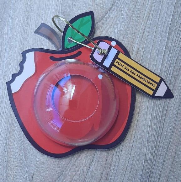 Card Maçã Lembrancinha Dia dos Professores