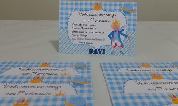 Convite Pequeno Príncipe