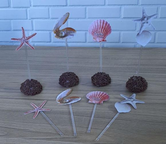 Kit 20 Topper para Docinhos Mar
