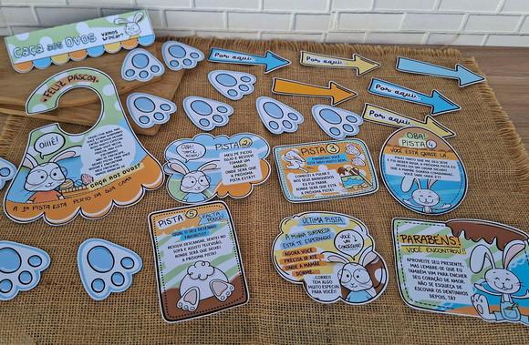 Kit Caça aos Ovos de Páscoa Menino