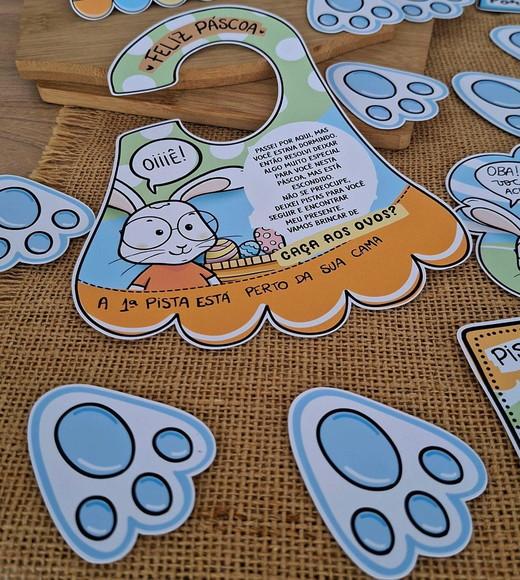 Kit Caça aos Ovos de Páscoa Menino