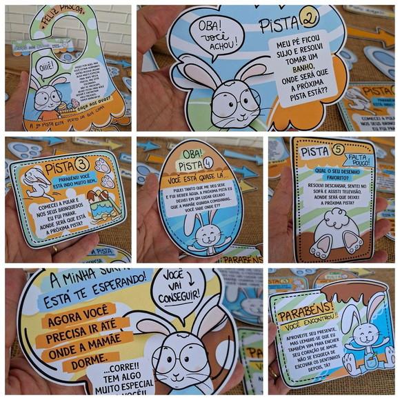 Kit Caça aos Ovos de Páscoa Menino