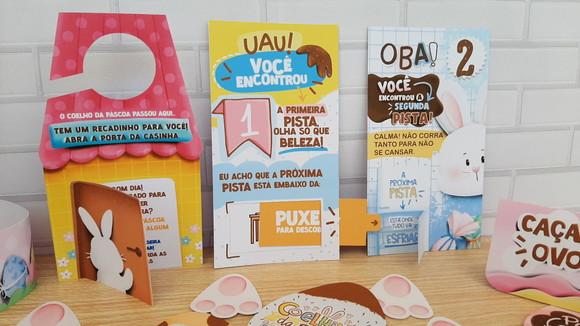 Kit Caça aos Ovos de Páscoa para Menina