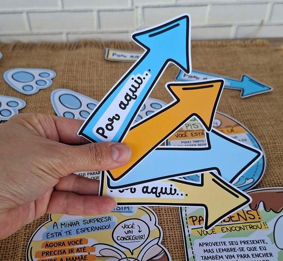 Kit Caça aos Ovos de Páscoa Menino