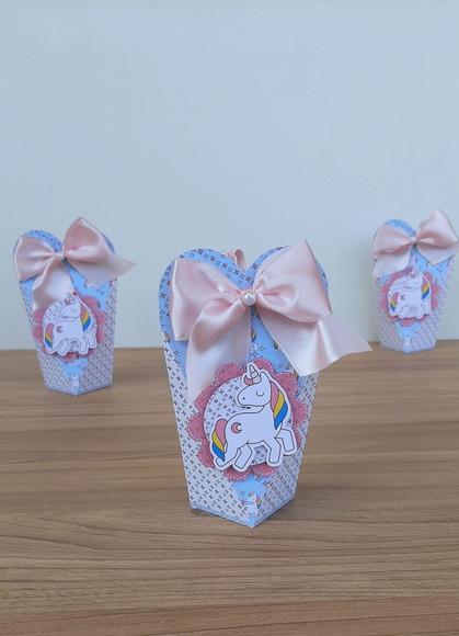 Kit Caixinhas para Lembrancinha de Festa Unicórnio