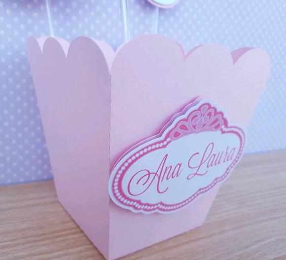 Kit com 10 Cachepo Centro de Mesa Princesa