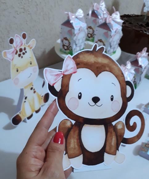 Kit Decoração de Festa Safari Menina