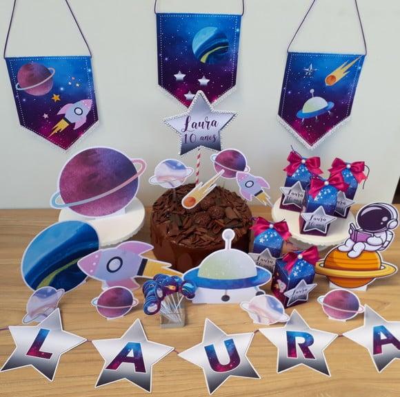 Kit Decoração Festa Galáxia