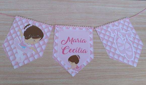 Kit Enfeite para Mêsversário Bailarina