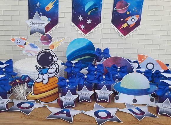 Kit Festa Astronauta Galáxia Menino