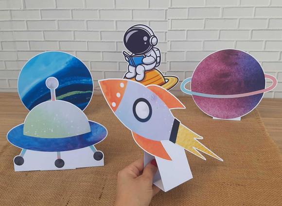 Kit Festa Astronauta Galáxia Menino