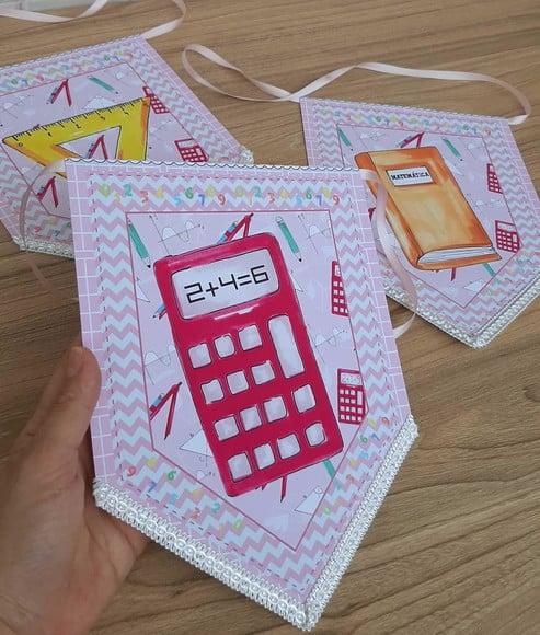 Kit Festa Só Um Bolinho Tema Matemática para Menina