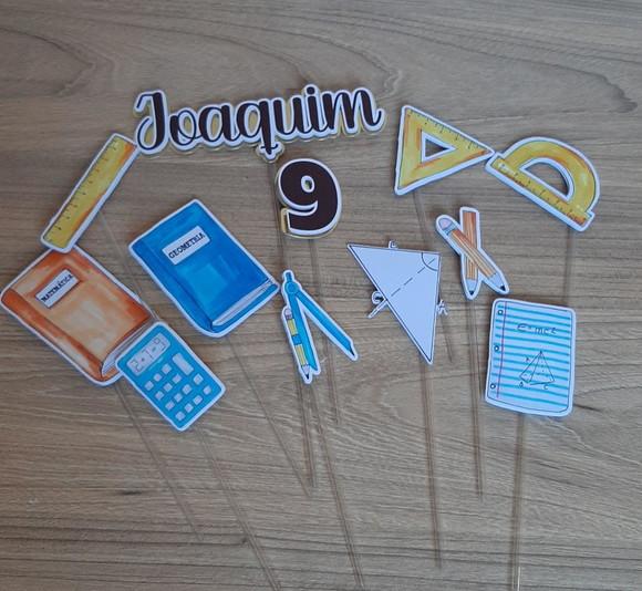 Kit Festa Só Um Bolinho Tema Matemática