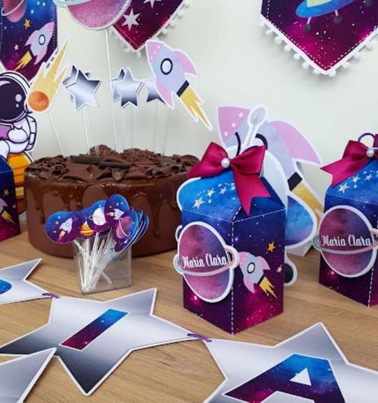 Kit Só Um Bolinho Festa Galáxia