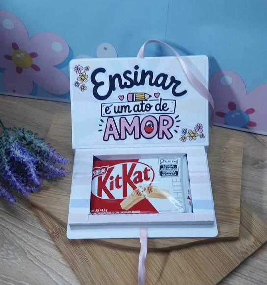 Lembrancinha Caixa para Kit Kat Dia dos Professores