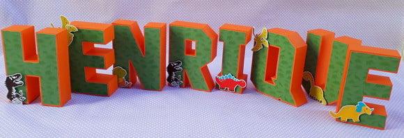Letra 3d Dinossauro