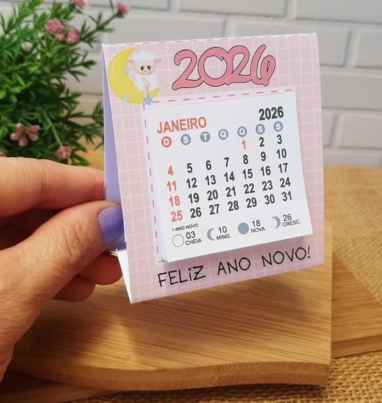 Mini Calendário de Mesa