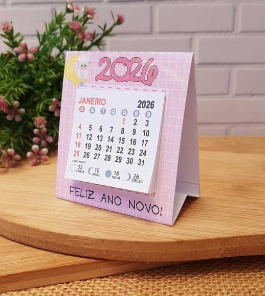 Mini Calendário de Mesa
