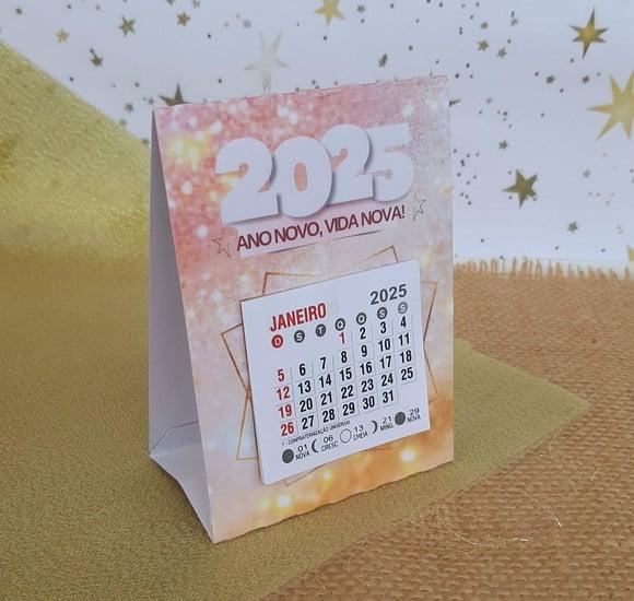 Mini Calendário de Mesa Personalizado