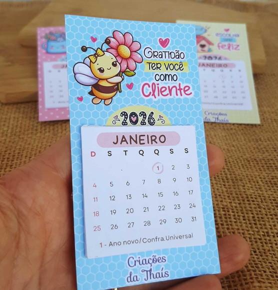 Mini Calendário de Geladeira 2027