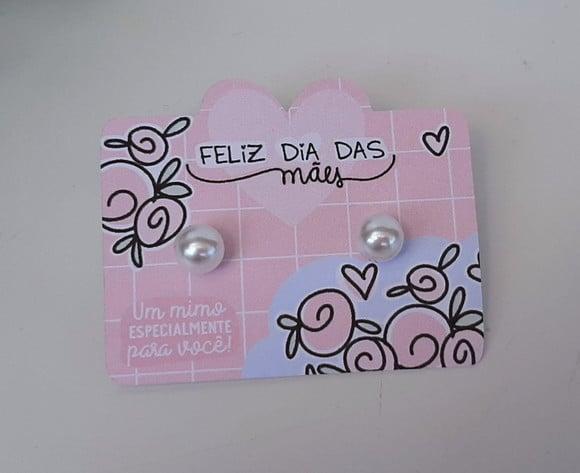 Tag com Brinco para Brinde Dia das Mães