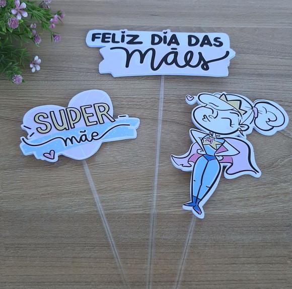 Topo de Bolo Dia das Mães
