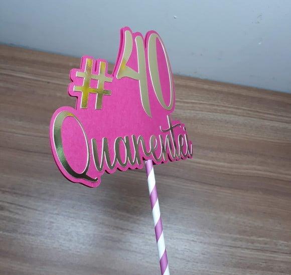 Topo de Bolo Quarentei