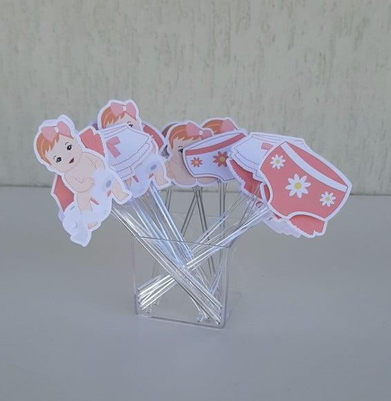 Topper de Docinho Bye Bye Fraldinha