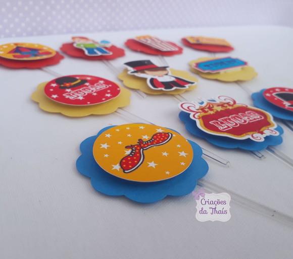 Topper de Docinhos Circo