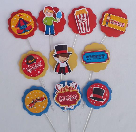 Topper de Docinhos Circo