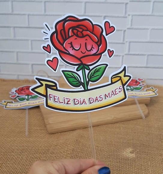 Topper para Centro de Mesa Dia das Mães