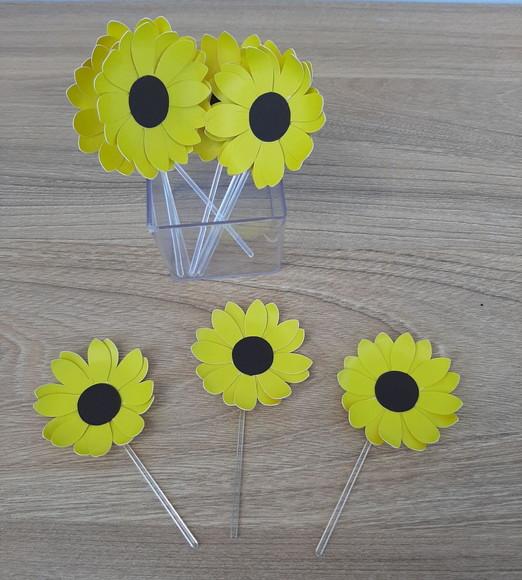 Topper para Docinho Girassol