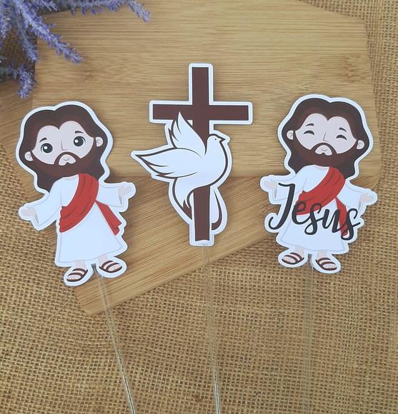 Topper para Centro de Mesa Festa Jesus